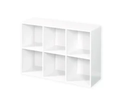 Karat Holzregal Vermont Stilvoller Raumteilerregal Mit 6 Fächern