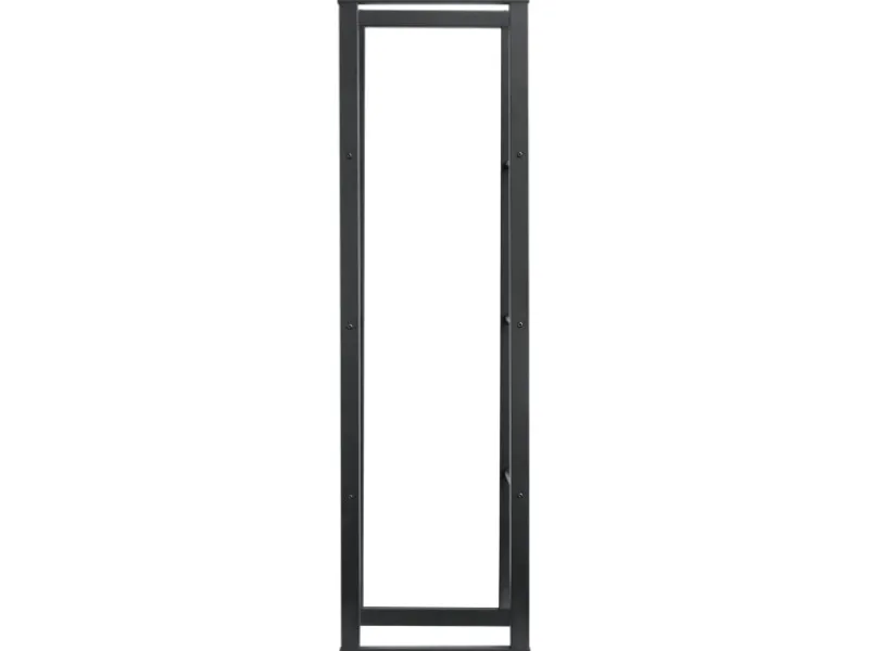 New Karat Kaminholzregal Kreta Schwarz Brennholzregal für Innen und Außen 150 x 25 x 85 cm