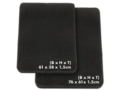 New Karat Katzenstreumatte Charly in Wabendesign Abwaschbar 76 x 61 cm Anthrazit