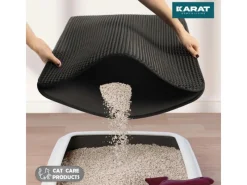 Karat Katzenstreumatte Charly in Wabendesign Abwaschbar 61 x 38 cm