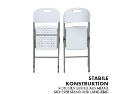 Online Karat Klappstuhl Okinawa Gartenstuhl für Garten Terrasse Balkon Robust 2er-Set