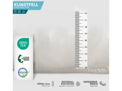 Hot Karat Kunstfell Nelly Flauschiges Dekofell Individuell Einsetzbar Ivory