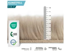 Online Karat Kunstfell Nelly Flauschiges Dekofell Individuell Einsetzbar Dark Beige