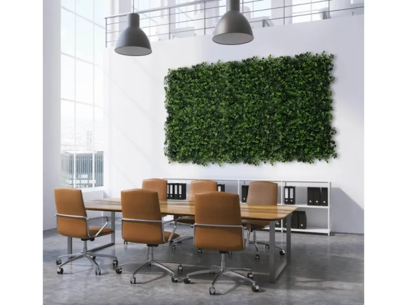 Discount Karat Pflanzenwand Boxwood Kunstpflanze zur Dekoration 50 x 50 cm Grün