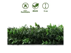 Sale Karat Pflanzenwand Buxus Kunstpflanze zur Dekoration 50 x 50 cm Grün