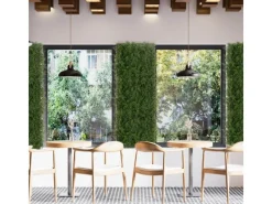 Sale Karat Pflanzenwand Fern Kunstpflanze zur Dekoration 50 x 50 cm Grün