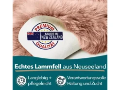 Clearance Karat Schaffell Audrey Natürliches Premium Lammfell Individuell Einsetzbar Rosa
