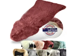 Karat Schaffell Audrey Natürliches Premium Lammfell Individuell Einsetzbar Marsala