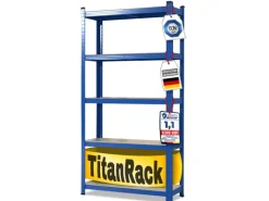 Karat Schwerlastregal Blau Maximale Traglast 875 kg 180 x 90 x 40 cm