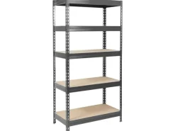 Karat Schwerlastregal Grizzly Anthrazit-Grau Traglast 875 kg 180 x 120 x 60 cm