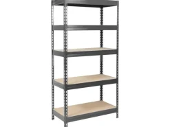 Outlet Karat Schwerlastregal Grizzly Anthrazit-Grau Traglast 875 kg 180 x 120 x 45 cm