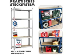Sale Karat Schwerlastregal Lakota 2er Set Traglast bis 875 kg 150 x 75 x 30 cm Verzinkt