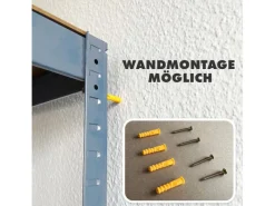 Karat Schwerlastregal Lakota 2er Set Traglast bis 875 kg 150 x 75 x 30 cm