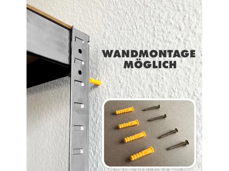 Karat Schwerlastregal Lakota 2er Set Traglast bis 875 kg 200 x 120 x 60 cm