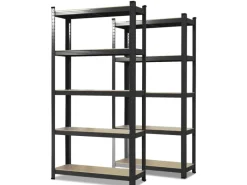 Online Karat Schwerlastregal Lakota 2er Set Traglast bis 875 kg 150 x 75 x 30 cm Schwarz