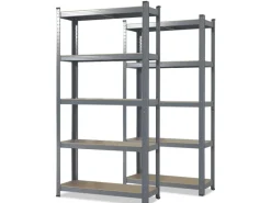 Karat Schwerlastregal Lakota 2er Set Traglast bis 875 kg 180 x 90 x 40 cm