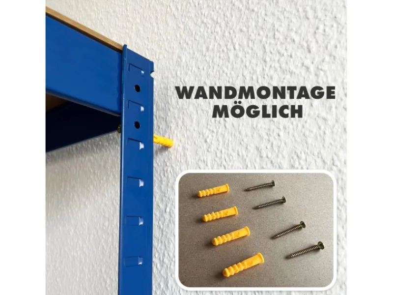 Karat Schwerlastregal Lakota 2er Set Traglast bis 875 kg 200 x 120 x 60 cm