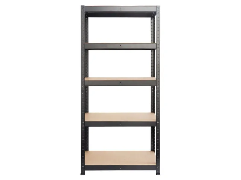 Karat Schwerlastregal Maximale Stabilität Traglast 875 kg Schwarz 150 x 75 x 30 cm