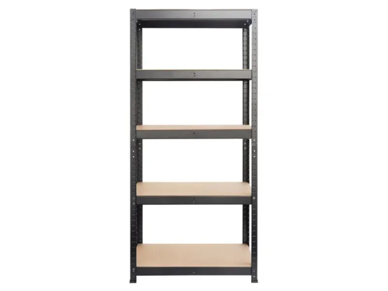 Karat Schwerlastregal Maximale Stabilität Traglast 875 kg Schwarz 150 x 75 x 30 cm