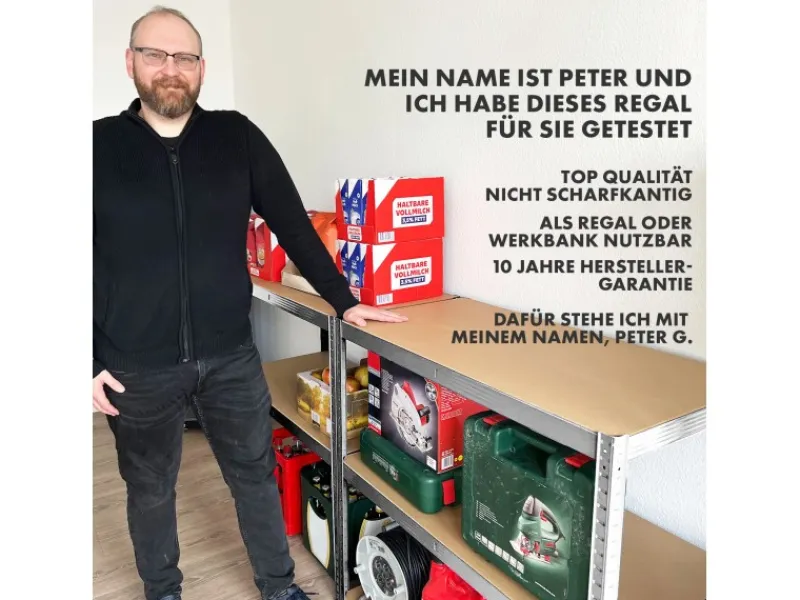 Karat Schwerlastregal Verzinkt Traglast 875 kg 200 x 90 x 60 cm