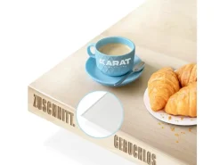 Karat Tischfolie Empire mit Abgeschrägter Kante Transparent 60 x 125 cm