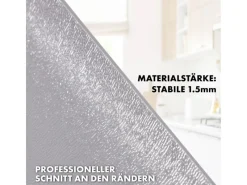 Karat Tischfolie Empire mit Abgeschrägter Kante Hellgrau 80 x 55 cm