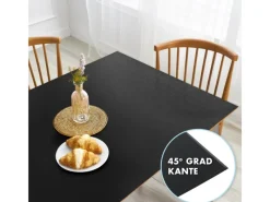 Clearance Karat Tischfolie Empire mit Abgeschrägter Kante Schwarz Rund 100 cm
