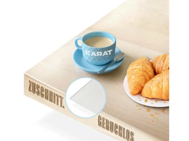 Clearance Karat Tischfolie Empire mit Abgeschrägter Kante Transparent 85 x 190 cm