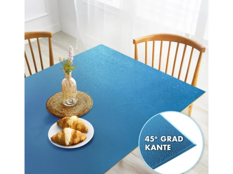 Online Karat Tischfolie Empire mit Abgeschrägter Kante Blau 80 x 125 cm