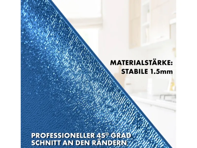 Online Karat Tischfolie Empire mit Abgeschrägter Kante Blau 80 x 125 cm