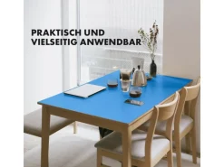 Best Karat Tischfolie Empire mit Abgeschrägter Kante Blau Rund 80 cm