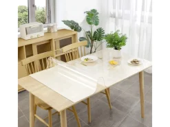 Karat Tischfolie Imperial Transparent Mattiert mit Abgeschrägter Kante 40 x 70 cm