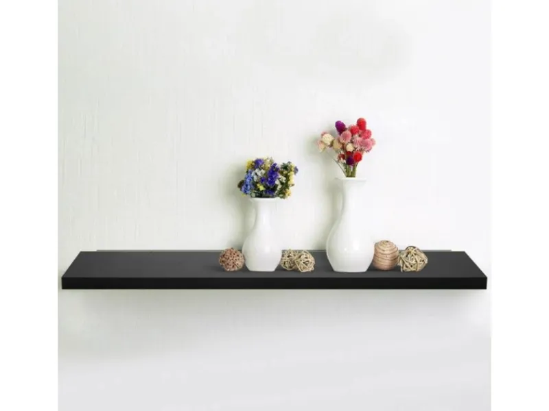 Karat Wandboard Stockholm Elegantes Wandregal Universal Matt 60 cm Breite Schwarz