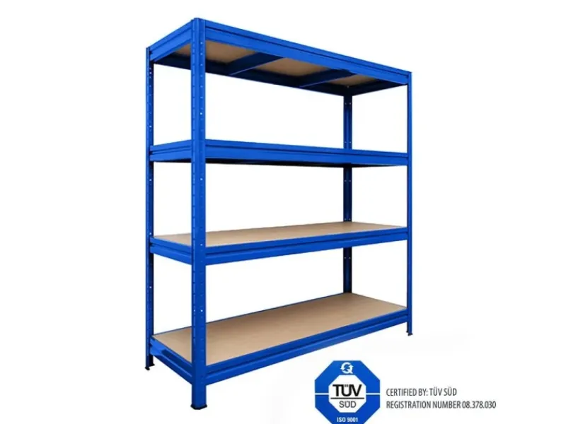 Karat Weitspannregal Schwerlastregal Blau Traglast 1200 kg 160 x 150 x 80 cm