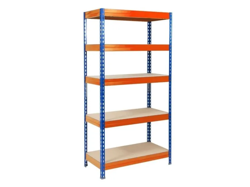 Karat Weitspannregal Schwerlastregal Blau-Orange Traglast 1400 kg 200 x 180 x 60 cm