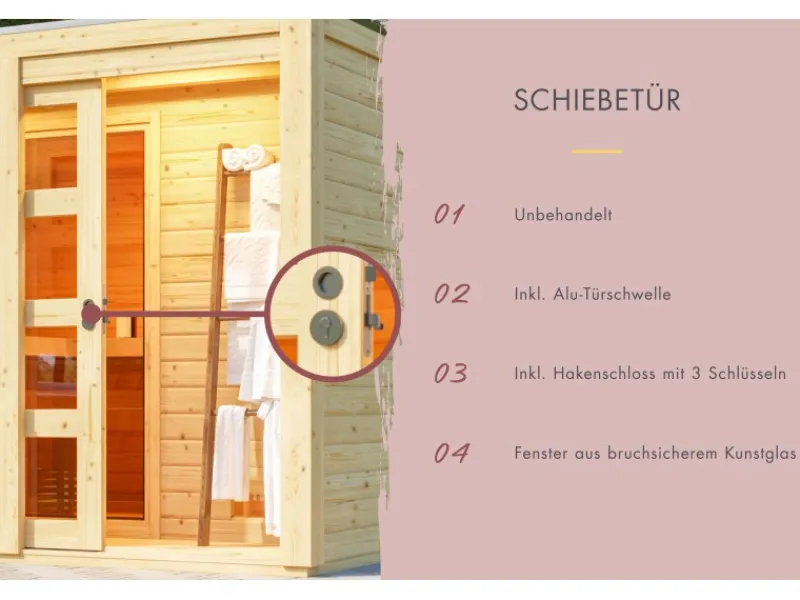 Karibu Saunahaus Jasper