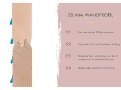 Karibu Saunahaus Seros 3 Anthrazit/Anthrazit