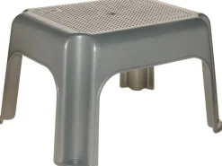 Best Keeeper Tritthocker 36,5 cm x 30 cm x 24 cm Silber