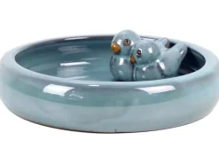 Outlet Keramik Vogeltränke 015 glasiert (Ø x H) 24 x 5,5 cm Grün