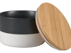 Hot Keramik-Dose mit Deckel Minimalist Zen Ø 12,2 cm Schwarz-Weiß