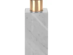 Kerzenhalter Modern Antique 10 cm x 4,5 cm x 4,5 cm Weiß-Grau