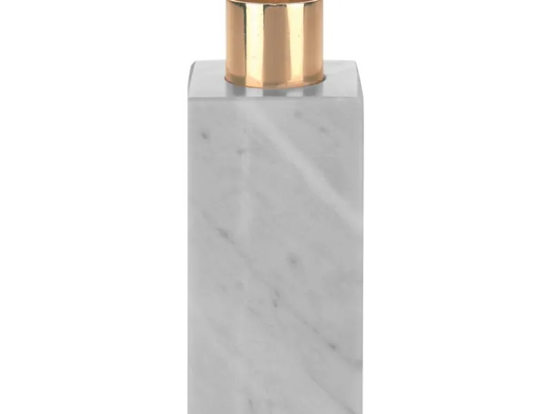 Kerzenhalter Modern Antique 10 cm x 4,5 cm x 4,5 cm Weiß-Grau