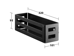 Keuco Duschkorb 32 cm Abnehmbar Schwarz-Matt