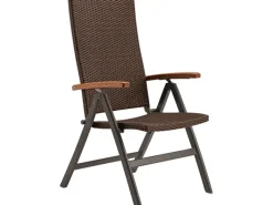 New Klappsessel Davenport II Braun mit verstellbarer Rückenlehne FSC®