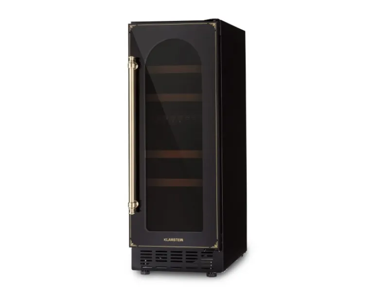 Klarstein Vinovilla Victoria 17 Duo Weinkühlschrank 2 Kühlzonen Touch 17 Flaschen 4 Regale