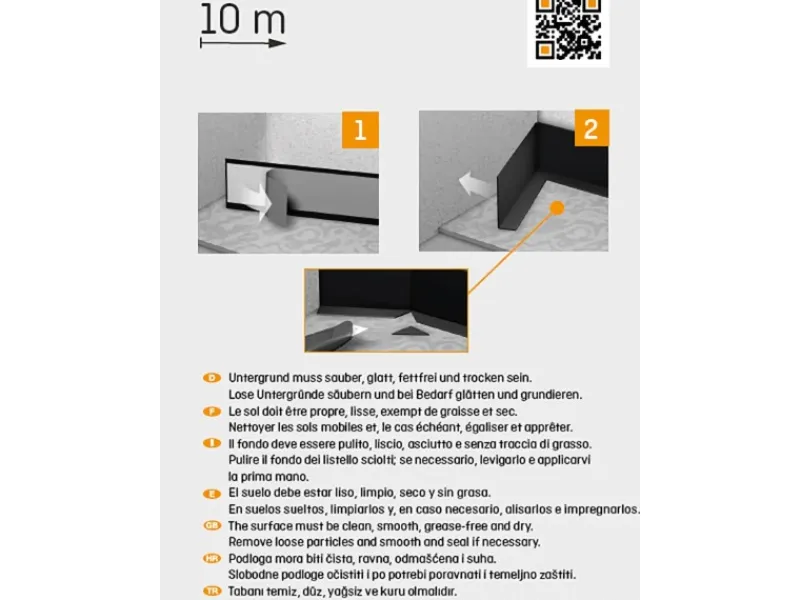 Knickwinkel selbstklebend 48 mm x 13 mm Länge 10000 mm