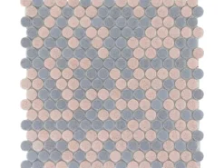 Hot KnopfMosaikmatte Beige Grau Melange 31 cm x 31 cm