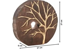 Best Kobolo Dekofigur Holzdeko Holzfigur TREE aus Holz