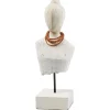 Clearance Kobolo Dekofigur Holzfigur Büste LADY BUST Holz und Metall