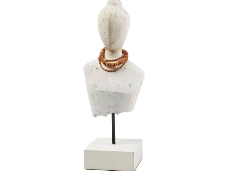 Clearance Kobolo Dekofigur Holzfigur Büste LADY BUST Holz und Metall